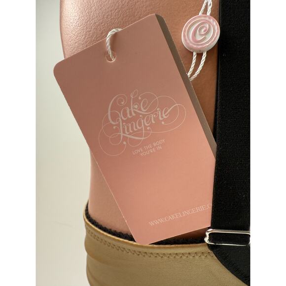 Cake Lingerie Balcony Style Flexible Wire Embroidery Nursing Bra Beige 34F NWT - Picture 11 of 16